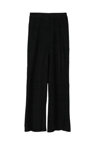 Široke hlače iz teksturirane tkanine