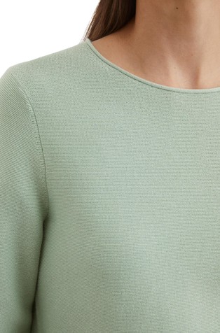 MARC O'POLO Slim fit knitted sweater made from soft organic cotton Dusty Mint 3