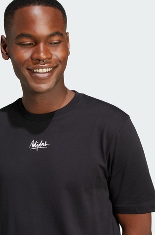 ADIDAS Lounge Still Life Lemons Back Graphic T-Shirt Black 4