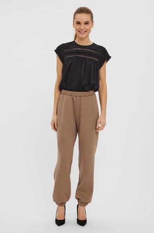 VERO MODA VMDEBBIE Top with lace details Black 3