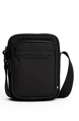 Reporter torba s kovinskim logotipom