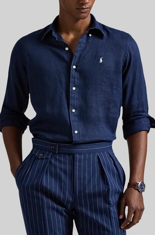 Custom fit lanena srajca