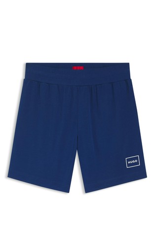 Bombažne kratke hlače s kontrastnim logotipom