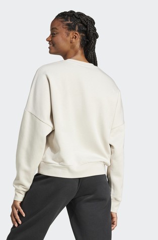 ADIDAS Essentials Small Logo Feel Cozy Sweatshirt Off-White 2