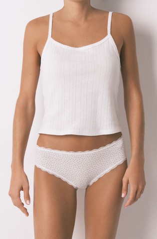 Pikčaste spodnje hlačke iz bombažne mešanice