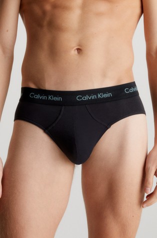 CALVIN KLEIN Paket 3 spodnjic - Cotton stretch Črna - Black / Multi 2