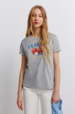 Printed short sleeve T-shirt