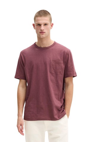 Bombažna majica s kratkimi rokavi in prsnim žepom