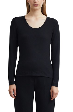 Long-sleeve shirt made of viscose