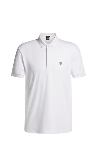 Short sleeved polo shirt in cotton