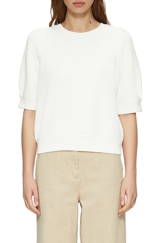 Scuba sweatshirt with short sleeves