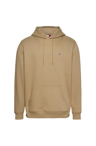 TOMMY HILFIGER Pulover s kapuco in vezeno logo zastavico Rjava - Brown 6
