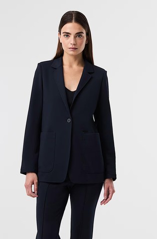 Single-breasted Blazer in Viscose-blend