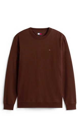 Regular fit pulover z vezeno logo zastavico