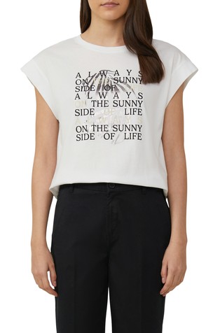 Relaxed fit T-shirt with foil print