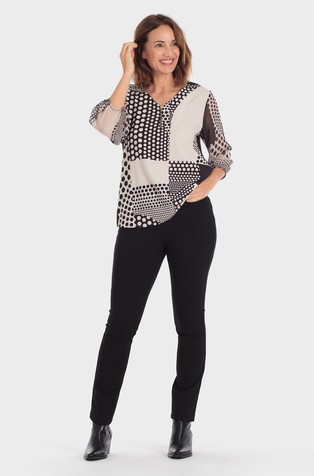 Polka dot print blouse