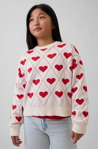 Pleten pulover z vzorcem za malčice