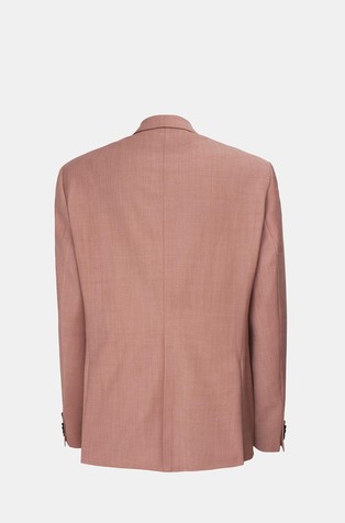 HUGO BOSS Slim-fit jacket in super-flex wool-blend fabric Dark Red 2