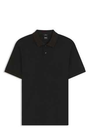 Slim fit polo majica iz merceriziranega bombaža