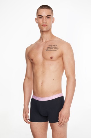 TOMMY HILFIGER 3-Pack Repeat Logo Trunks Yellow/Green/Pink 3