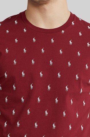 RALPH LAUREN Signature pony cotton t-shirt Bordeaux 2