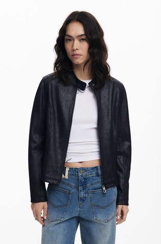 Leather-effect jacket