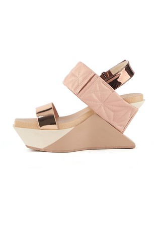 UNITED NUDE Delta Puffy sandali s polno peto Bež - Cameo Mix 3