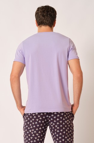 SKINY Every night in mix &amp; match zgornji del pižame s kratkimi rokavi Škrlatna - Purple 2
