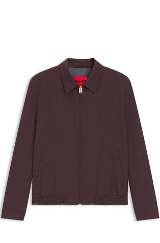 Slim fit jakna iz volnene mešanice