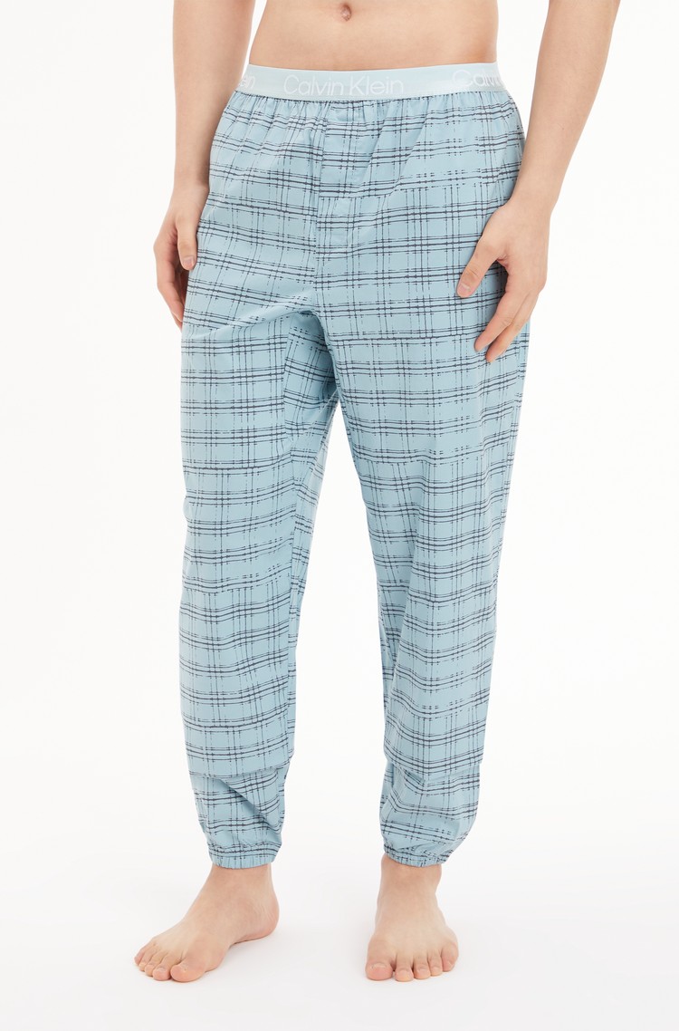 CALVIN KLEIN Pyjama Pants Modern Structure Multi/Light Blue 