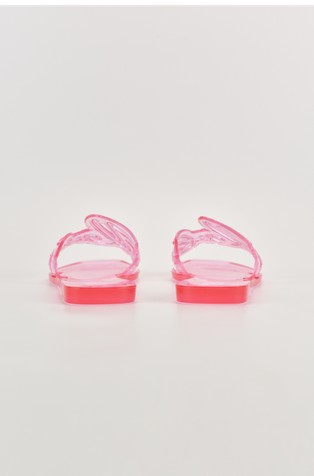 KARL LAGERFELD Siganture gumijasti natikači Roza - Pink 3