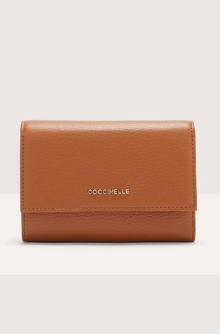 Metallic Soft Grainy Leather Purse