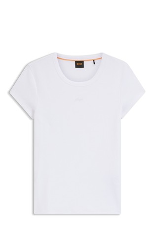 Slim-fit T-shirt in stretch cotton