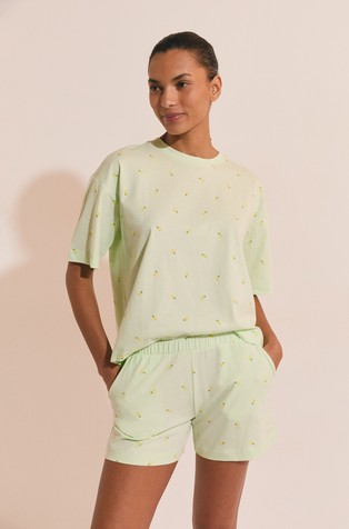 Frutty bombažna pižama s kratkimi rokavi