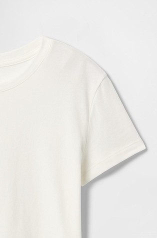 GAP Relaxed majica s kratkimi rokavi za deklice Bela - New Off White 4