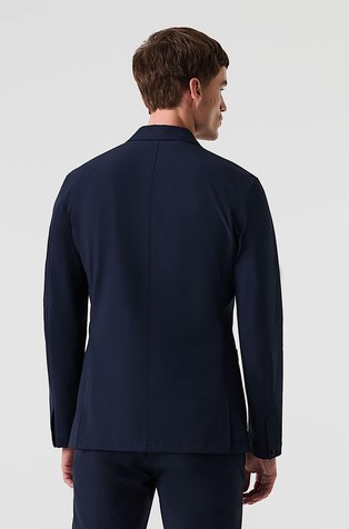 ALPHATAURI Single-breasted jacket in performance-stretch jersey Navy 2