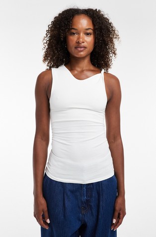 TSKIA majica brez rokavov in detajlom vozla