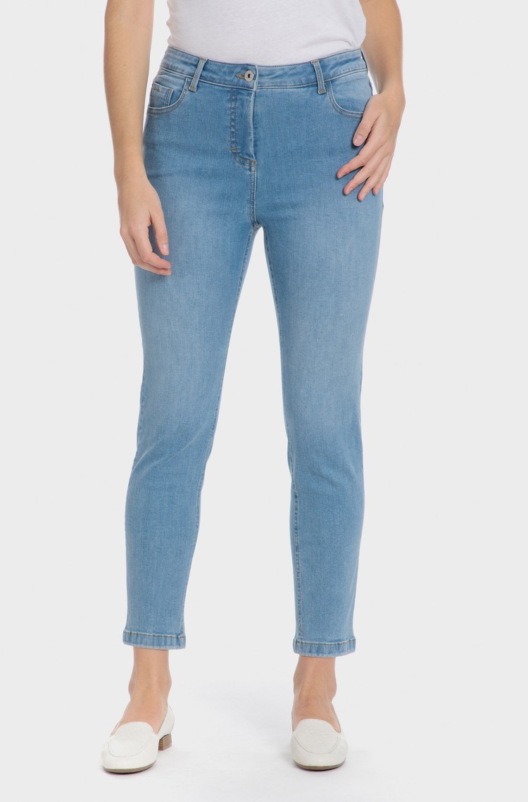 PUNT ROMA 7/8 denim hlače Modra - Blue 