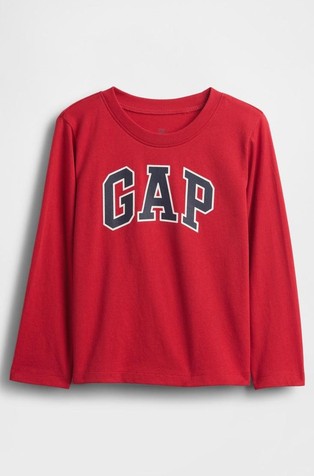 Gap logo majica z dolgimi rokavi za malčke