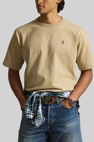 Relaxed fit majica s kratkimi rokavi iz jerseya