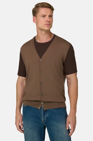 Waistcoat in Extrafine Merino Wool
