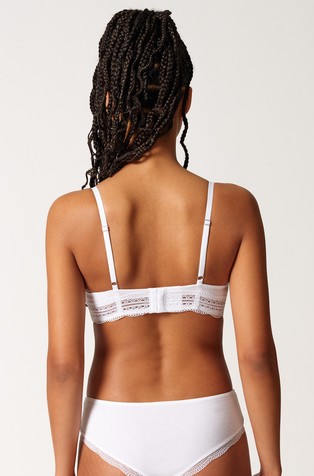 SKINY Classicotton padded triangle bra White 2