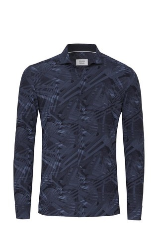 Functional fit shirt with long sleeves and pattern