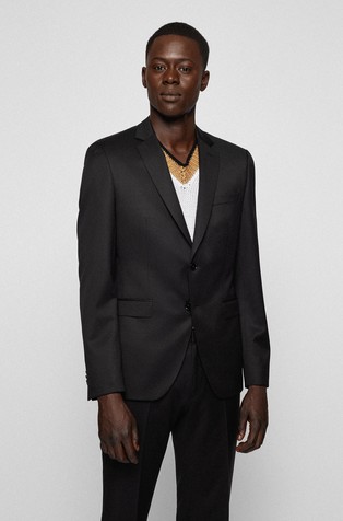 Extra slim fit suknjič iz deviške volne