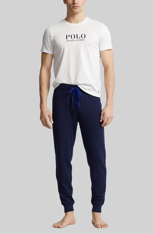 RALPH LAUREN Logo Cotton Jersey Sleep Shirt White 3