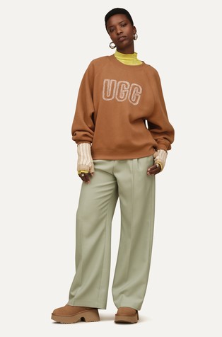 Relaxed fit logo pulover