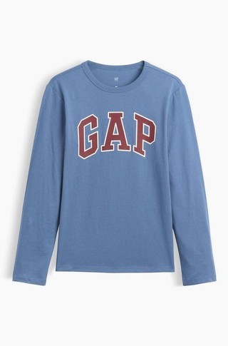 Gap logo majica z dolgimi rokavi s potiskom za dečke