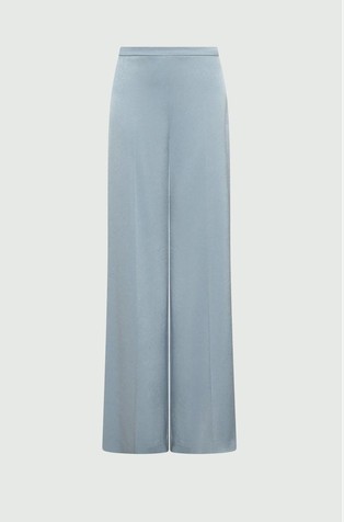 Satin wide-leg trousers
