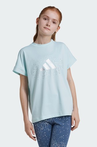 Glam majica s kratkimi rokavi in svetlečim logotipom