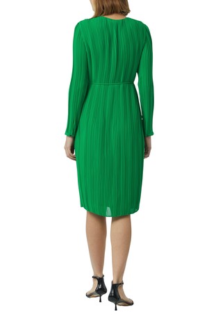 COMMA Plisse dress Green 2